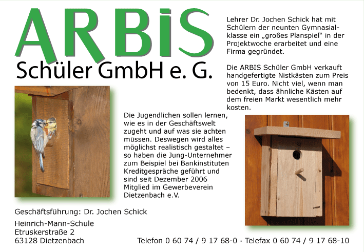 ARBIS Sch&uuml;ler GmbH