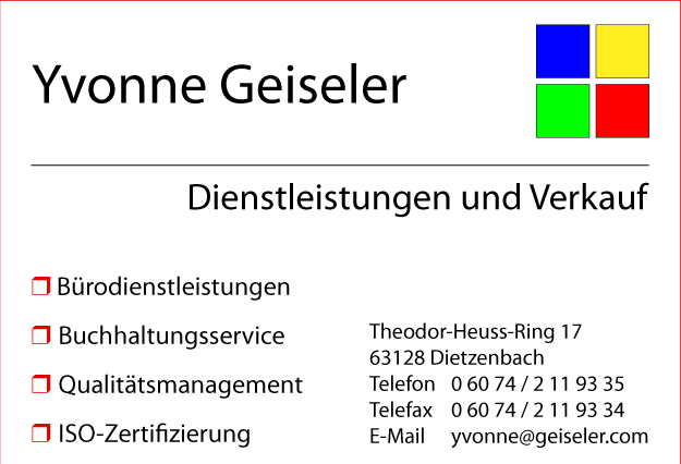 Yvonne Geiseler Dienstleistungen