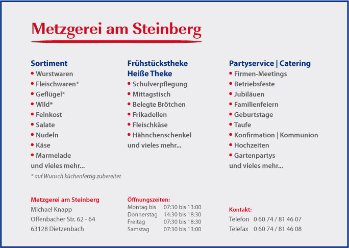 Metzgerei am Steinberg